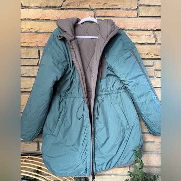 Toad and Co Nomader Womens Reversible Puffer Parka-Silverpine & Mushroom Jacket - Picture 11 of 12